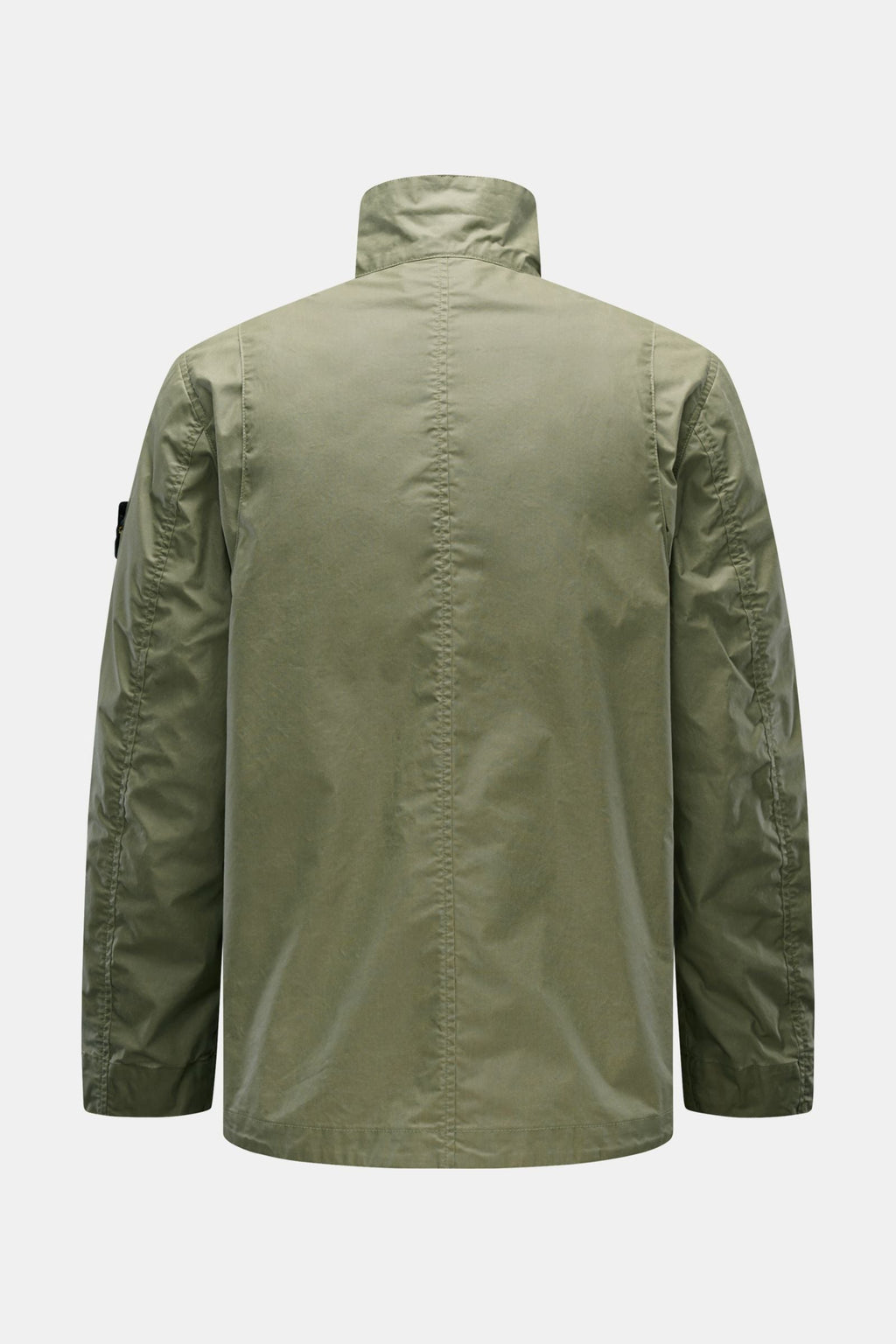 STONE ISLAND Waxed jacket 'Waxed Pigment Cotton Tela' — Olive