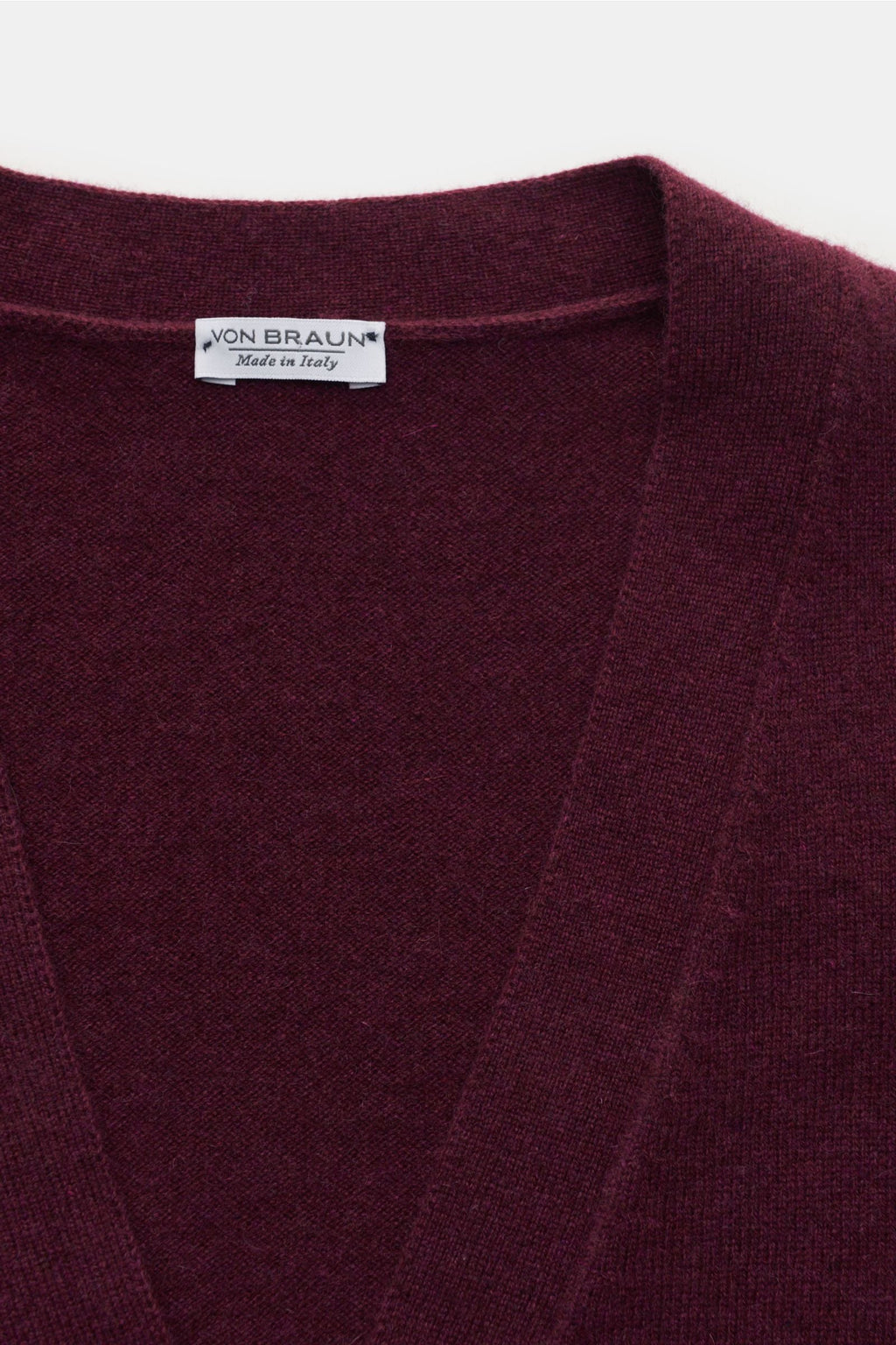 VON BRAUN Cashmere knit waistcoat — Black