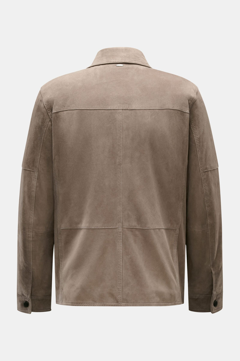 WINDSOR Leather jacket 'Pesaro' — Taupe