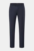WINDSOR Wool trousers 'Peso' — Navy mottled