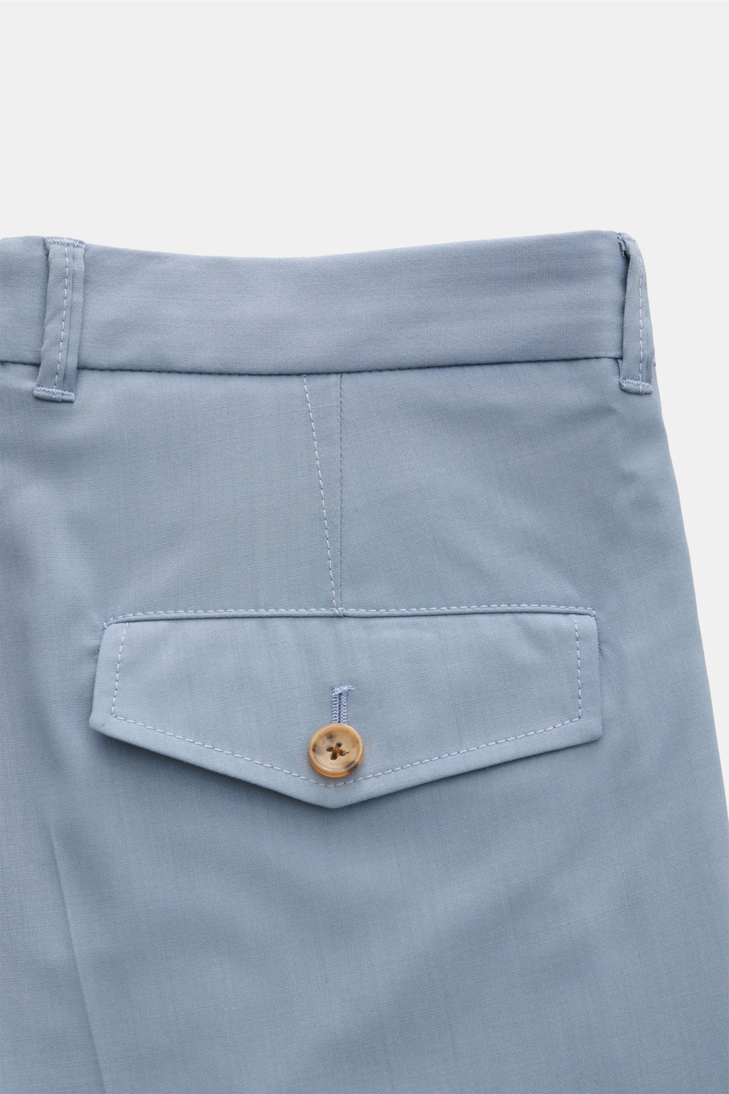 WINDSOR Wool trousers 'Sapo' — Smoky blue