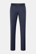 WINDSOR Wool trousers 'Sole' — Grey blue