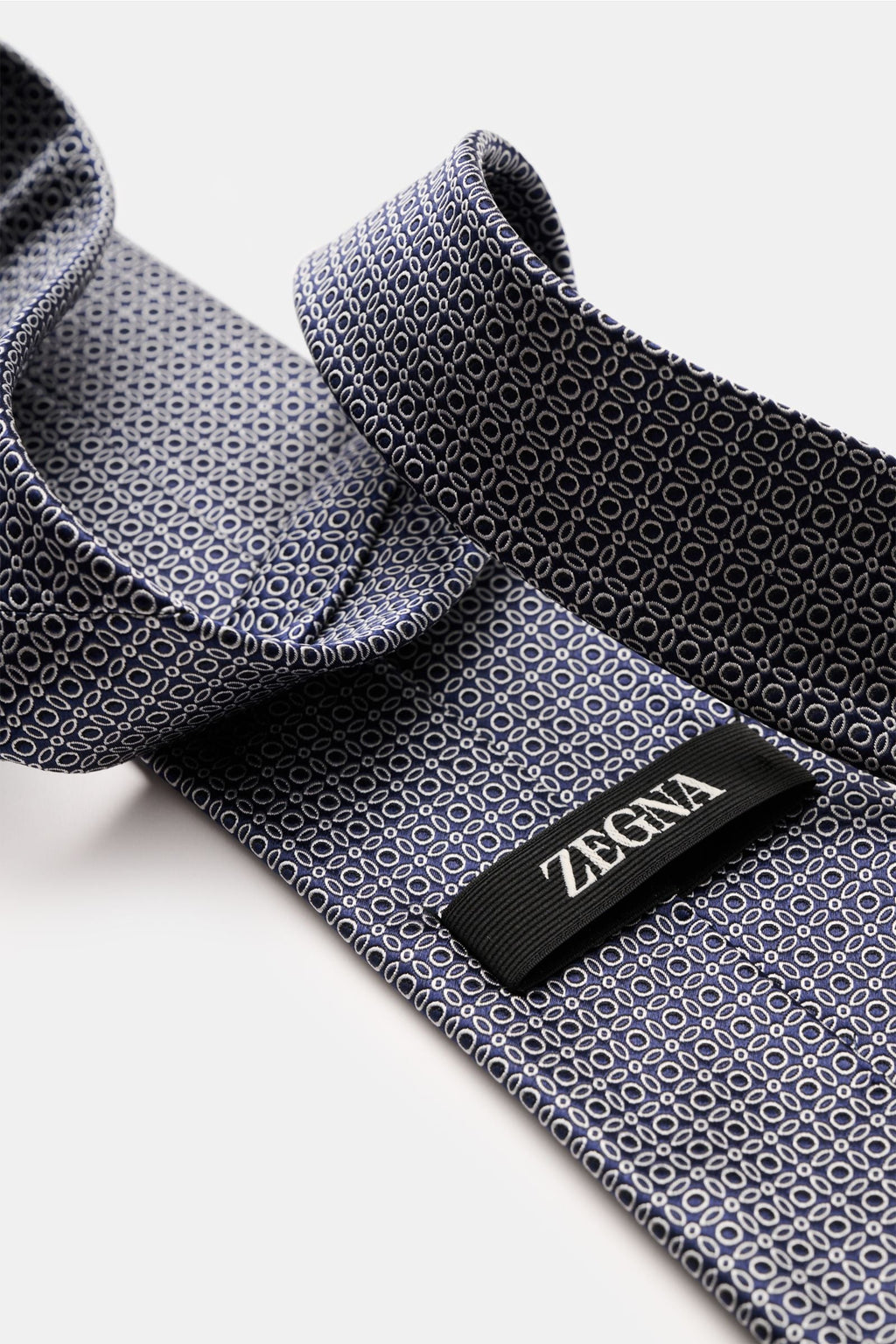ZEGNA Silk tie — Navy