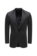 ZEGNA Silk tuxedo smart-casual jacket — Black